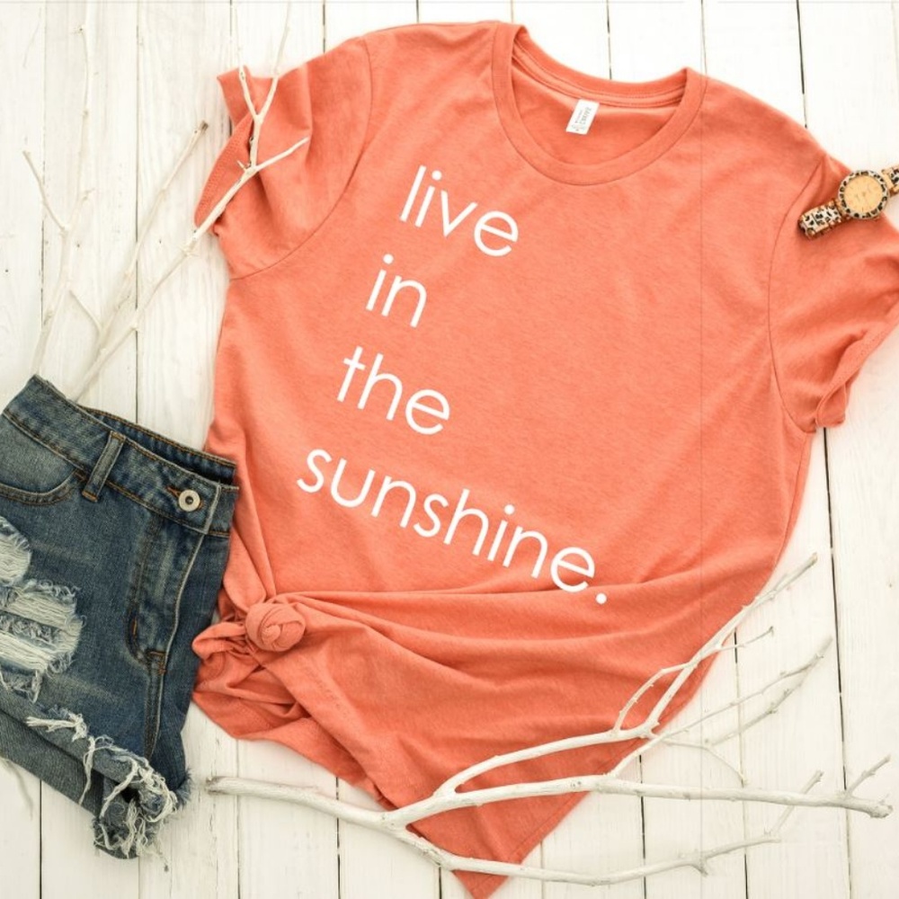 Inspirational Tees - Live in Sunshine - NEW NWT - Picture 3 of 3